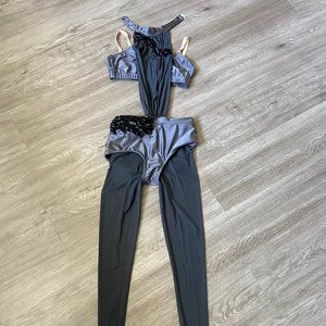 Jazz Contemporary Custom Power Mesh Dance Costume